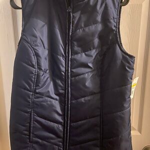 Navy Quilted Puffer Vest